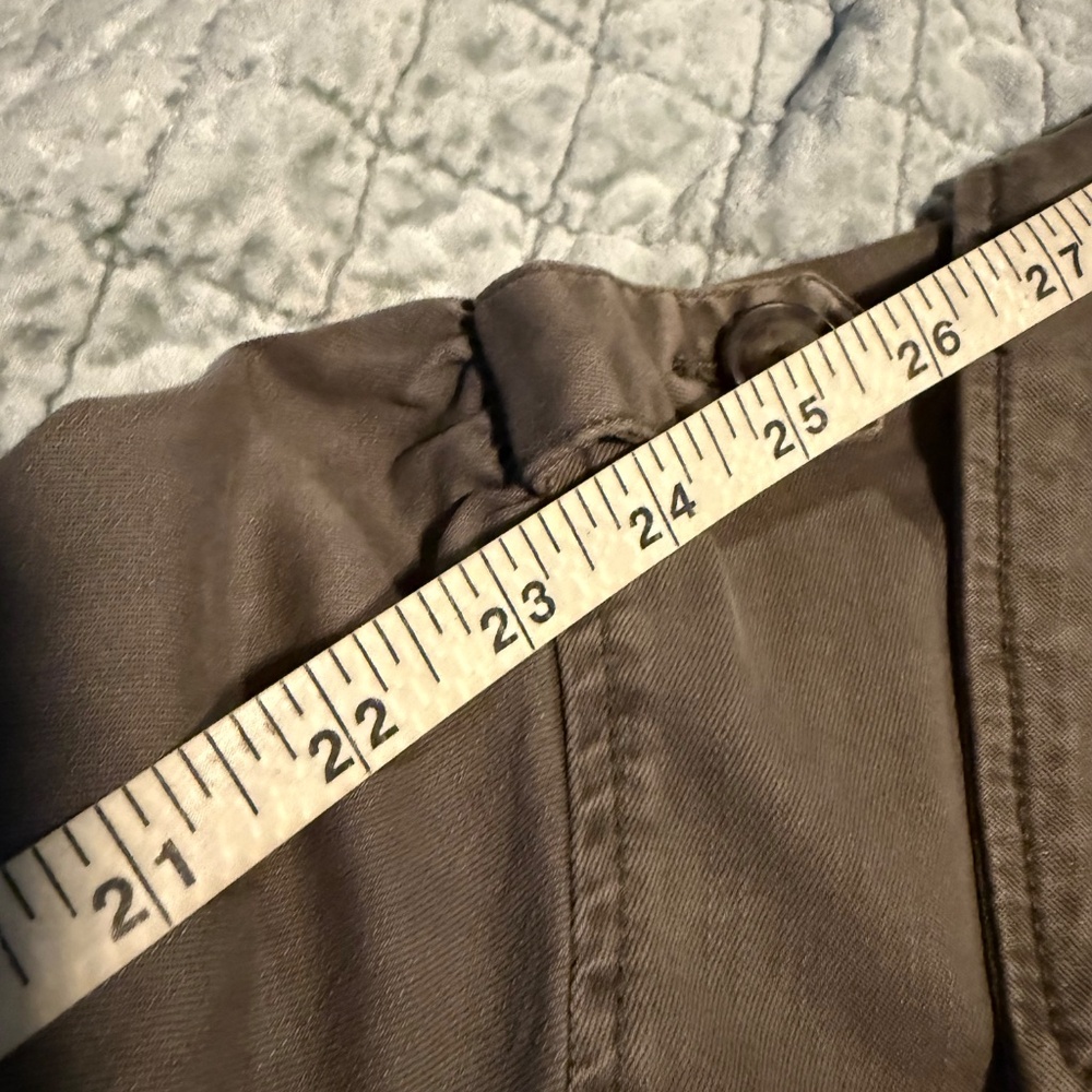 Know Rose Olive Button Down Jacket M - image 4